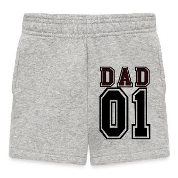 PAPA - Baby Shorts - Grau meliert - Vorne