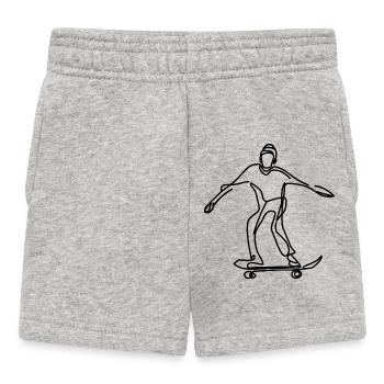 Skateboarders - Baby Shorts - heather grey - Front