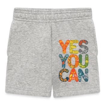 Conception d’anniversaire de joyeuse amitié - Short Bébé - gris chiné - Devant