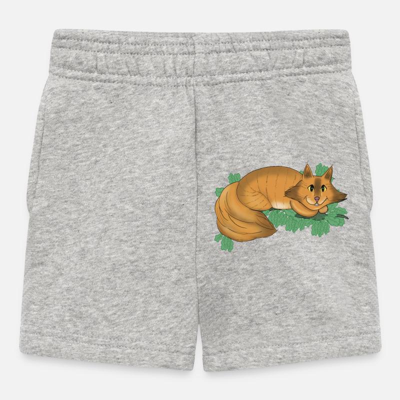Chat du Cheshire - Short Bébé - gris chiné