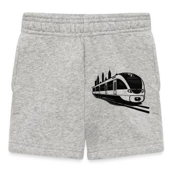 Croquis ferroviaire - Short Bébé - gris chiné - Devant