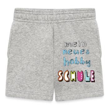 Schule Schulkind - Baby Shorts - Grau meliert - Vorne