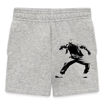 Croquis de breakdance - Short Bébé - gris chiné - Devant
