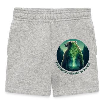 Bear - Baby Shorts - heather grey - Front