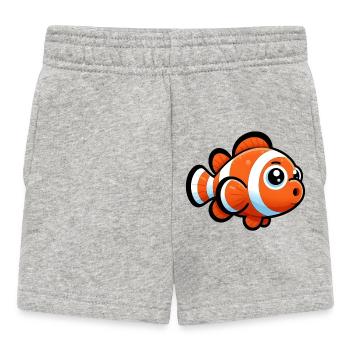 Clownfische - Baby Shorts - Grau meliert - Vorne