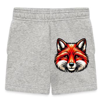 Fox - Baby Shorts - heather grey - Front