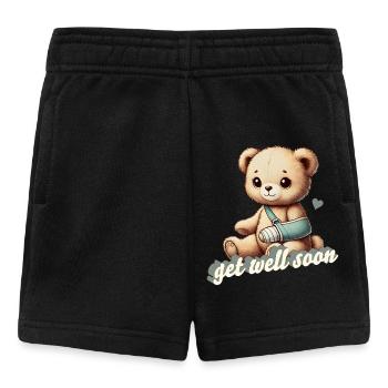 Peluche réconfortante - Teddy apporte du réconfort - Short Bébé - noir - Devant