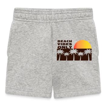 Beach vibes only - Baby Shorts - heather grey - Front