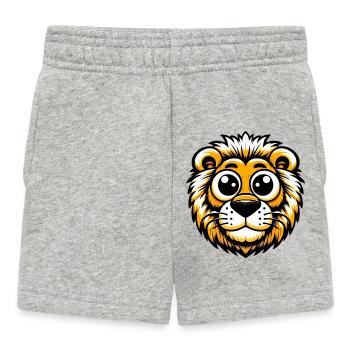 Lion - Baby Shorts - heather grey - Front
