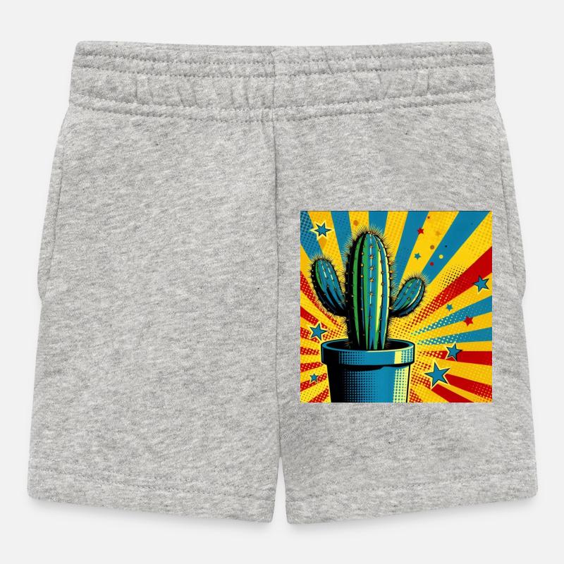 Cactus 1 - Baby Shorts - heather grey