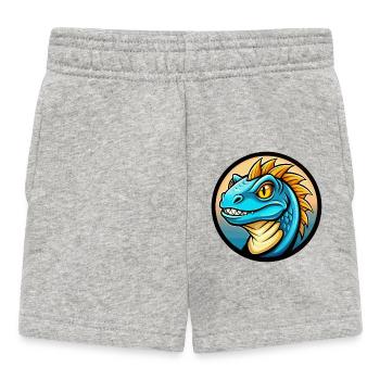 Basilisk Bunte Kawaii Cartoon Figur Clipart - Baby Shorts - Grau meliert - Vorne