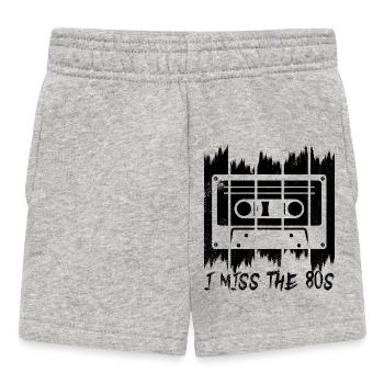 80er Jahre Spruch - Baby Shorts - Grau meliert - Vorne