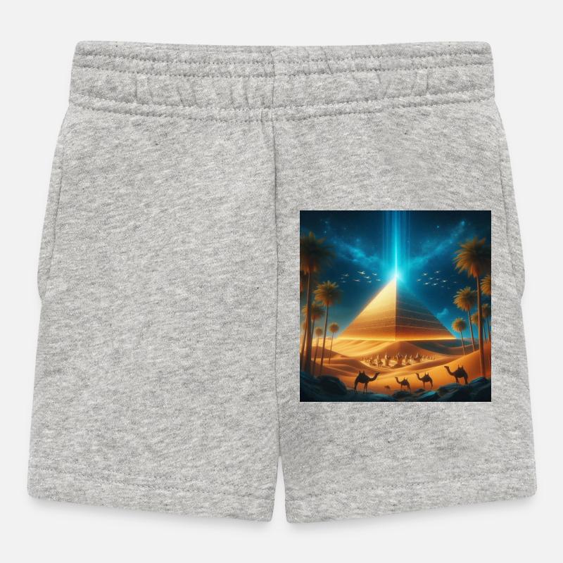 Pyramide 8 - Baby Shorts - Grau meliert