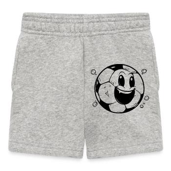 Bande dessinée de football - Short Bébé - gris chiné - Devant