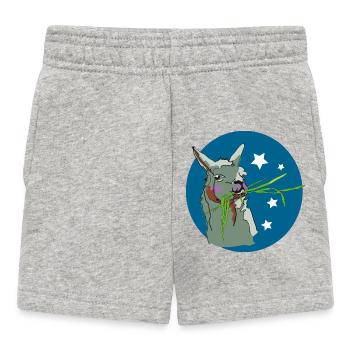 Lama - Short Bébé - gris chiné - Devant
