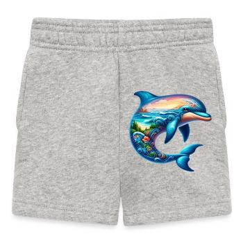 Delfin - Baby Shorts - Grau meliert - Vorne