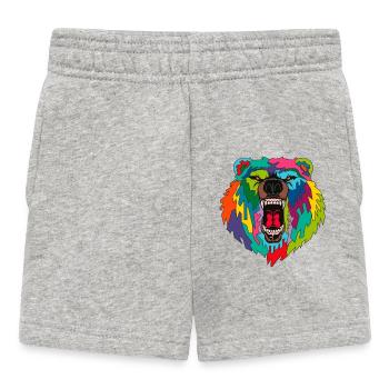 Urban Beast : Réveillez l’ours qui sommeille en vous - Short Bébé - gris chiné - Devant