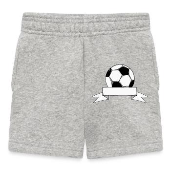Football Name Banner Loop - Baby Shorts - heather grey - Front