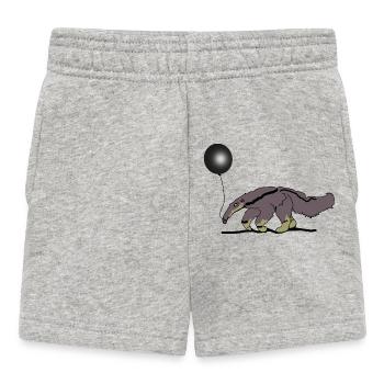 Ameisenbär - Baby Shorts - Grau meliert - Vorne
