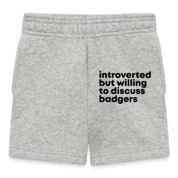 Dachs - Baby Shorts - Grau meliert - Vorne