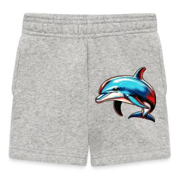 Delfin - Baby Shorts - Grau meliert - Vorne