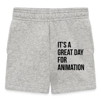 Animation - Baby Shorts - heather grey - Front