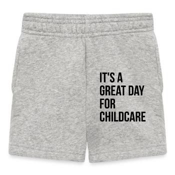 Garde d’enfants - Short Bébé - gris chiné - Devant