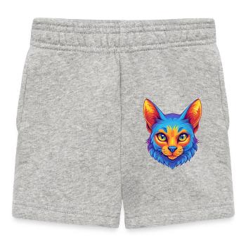 Australian Mist Cat Breed Cartoon Kawaii Animal Pe - Baby Shorts - heather grey - Front