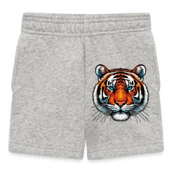Tiger - Baby Shorts - heather grey - Front