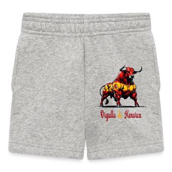 The pride of Minorca flag design - Baby Shorts - heather grey - Front