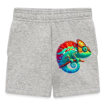 Caméléon - Short Bébé - gris chiné - Devant