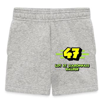 Lot et garonnais râleur - Short Bébé - gris chiné - Devant