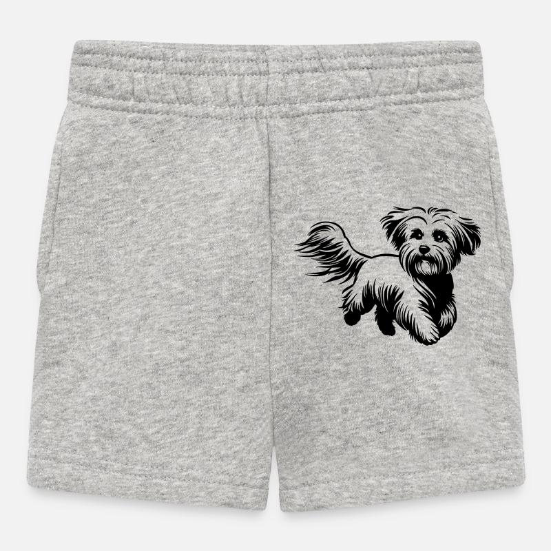Maltais - Short Bébé - gris chiné