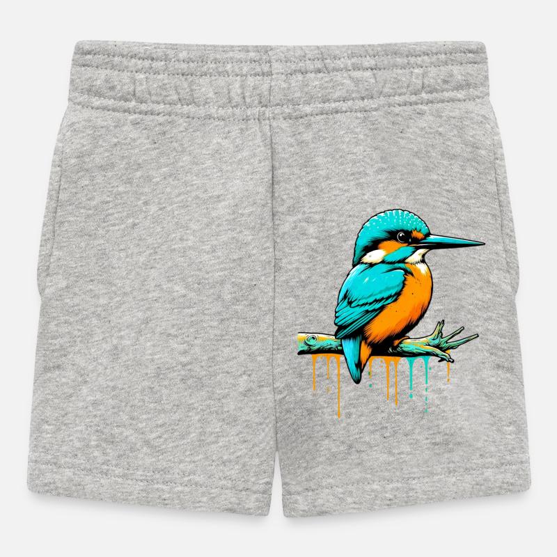 Eisvogel - Baby Shorts - Grau meliert