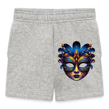 Masque du Carnaval de Venise - Short Bébé - gris chiné - Devant