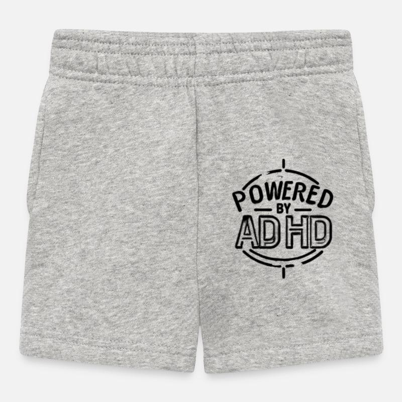 ADHD - Pantaloncini per bambini - grigio melange