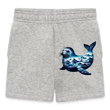 Siegel - Baby Shorts - Grau meliert - Vorne