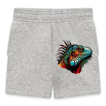 Iguana - Baby Shorts - heather grey - Front