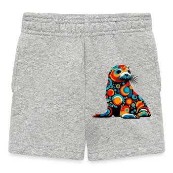 Seal - Baby Shorts - heather grey - Front