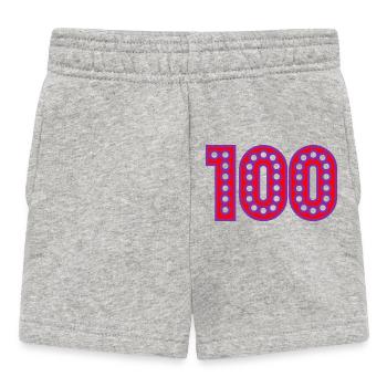 100. 100 ANS. 100e ANNIVERSAIRE. ANNIVERSAIRE 100 - Short Bébé - gris chiné - Devant