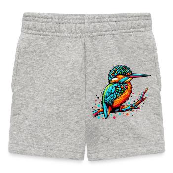 Martin-pêcheur - Short Bébé - gris chiné - Devant
