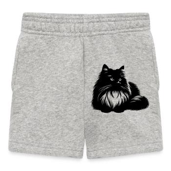 Ragdoll Katze - Baby Shorts - Grau meliert - Vorne