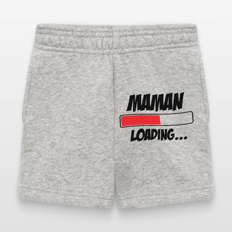 Maman loading... Please Wait - Future Mère Short Bébé