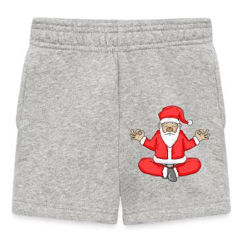 Père Noël Yoga Corps - Short Bébé - gris chiné - Devant