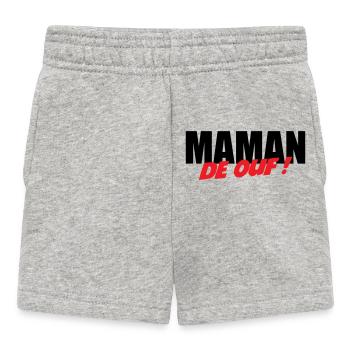 Verrückte Mama! - Baby Shorts - Grau meliert - Vorne