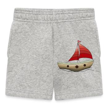 Bateau - Short Bébé - gris chiné - Devant