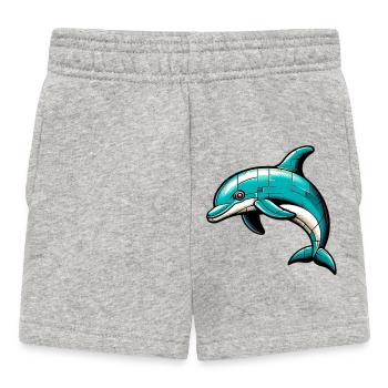Delfin - Baby Shorts - Grau meliert - Vorne