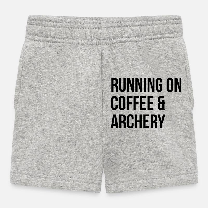 Bogenschießen - Baby Shorts - Grau meliert