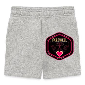LINE ART DRAWING - FAREWELL - Baby Shorts - heather grey - Front