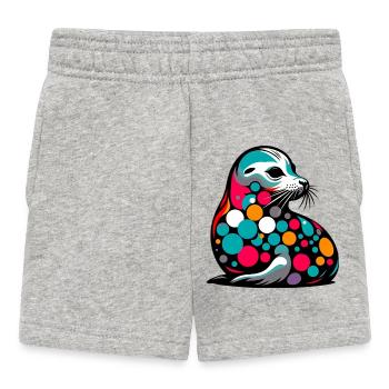 Seal - Baby Shorts - heather grey - Front